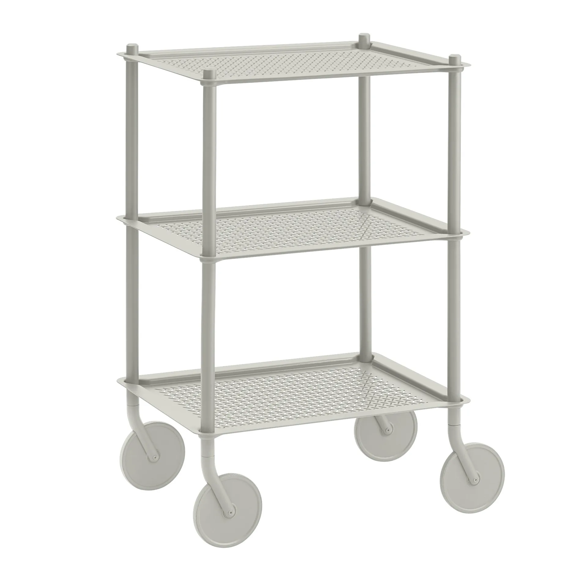 Carrinho de bar Flow 3-layer 90 cm, Cinza Muuto