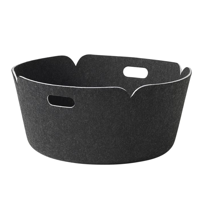 Cesto de arrumação redondo Restore - black melange - Muuto