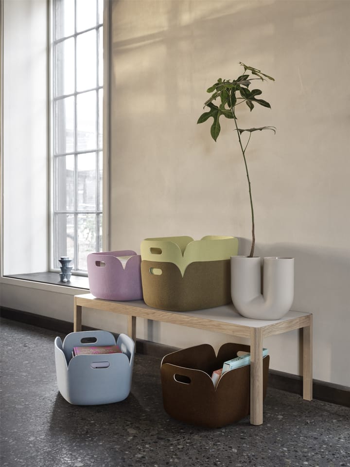 Cesto de arrumação Restore, Marrom escuro Muuto
