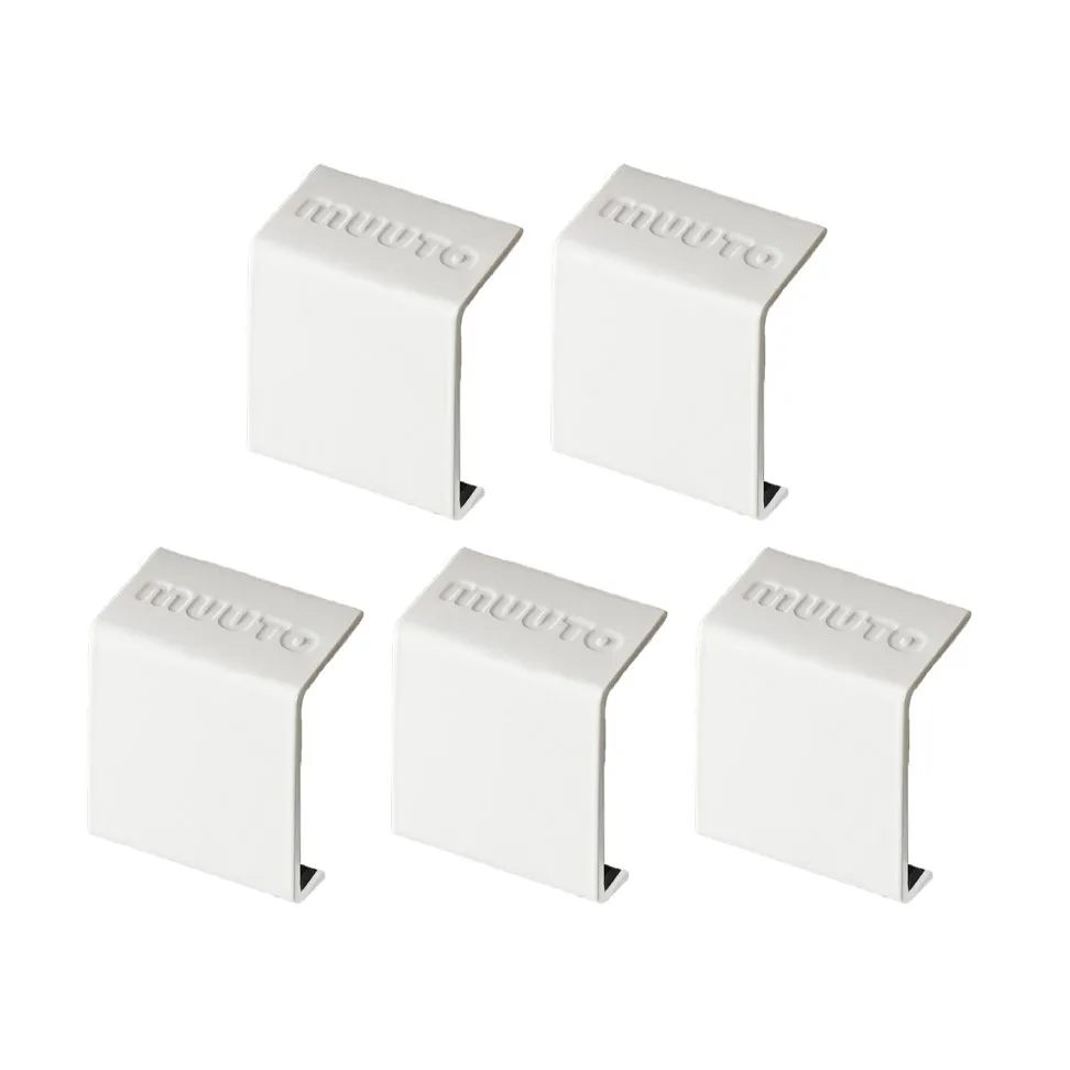Clipes Stacked 2.0, 5 unidades, branco Muuto
