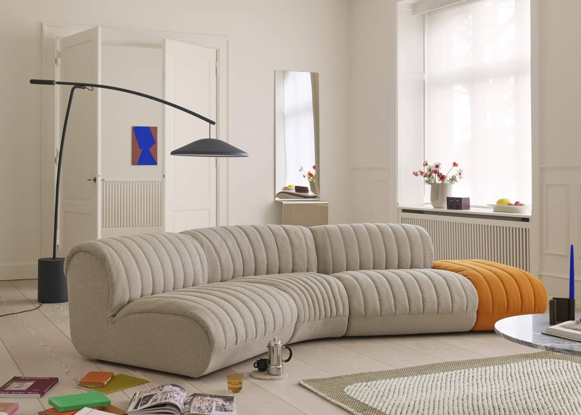 Coltre sofá modular, Configuração 1, turf-sand, 2 lugares Muuto