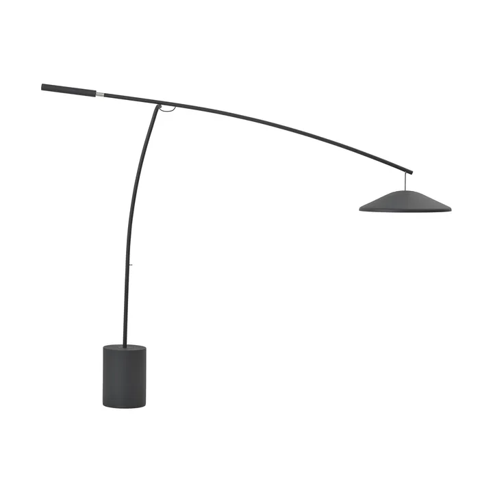 Contra candeeiro de pé - Anthracite black-concrete, 188 cm - Muuto