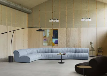 Contra candeeiro de pé - Anthracite black-concrete, 188 cm - Muuto