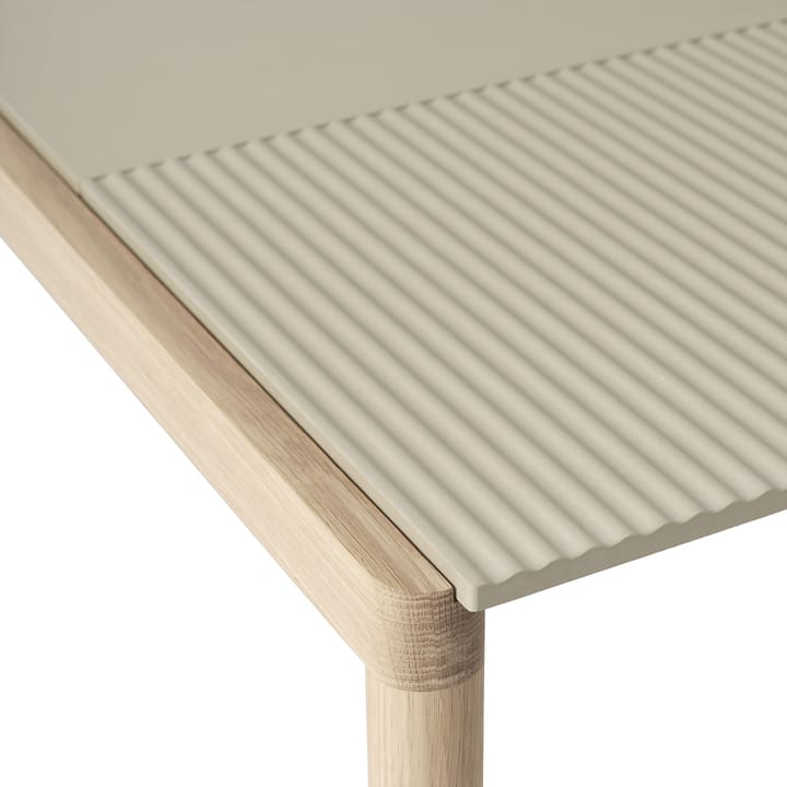 Couple 1 Plain-1 Wavy mesa de centro 80x84x40 cm, Sand-carvalho Muuto