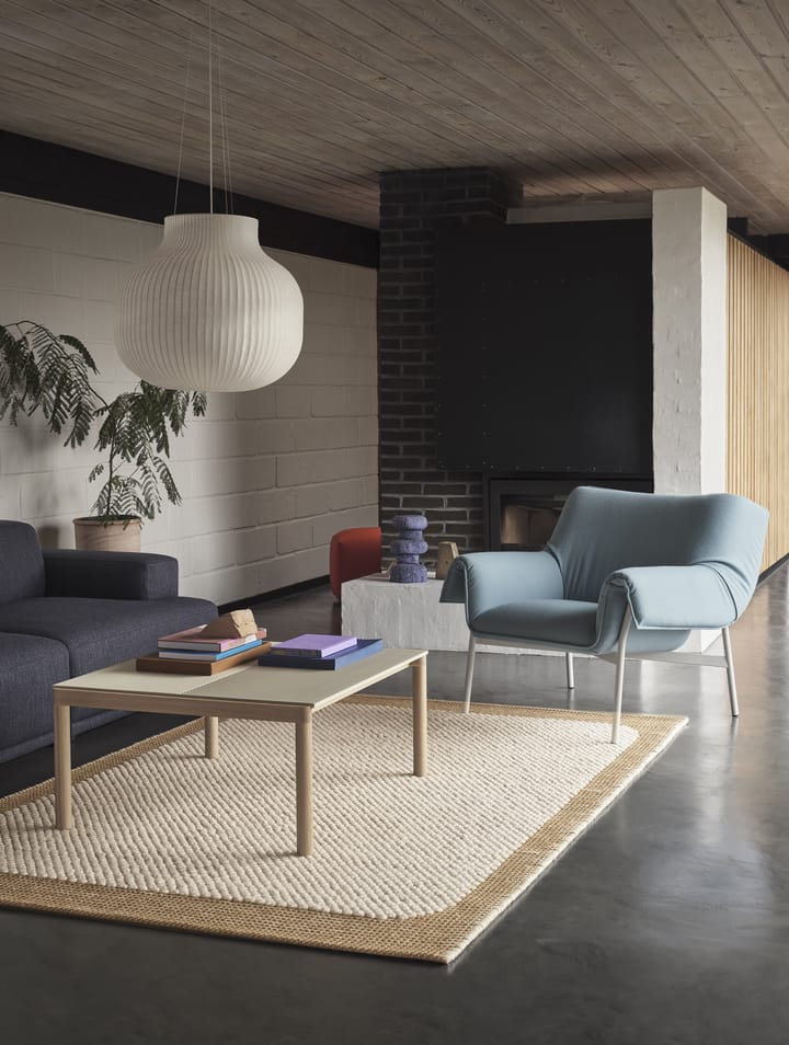 Couple 1 Plain-1 Wavy mesa de centro 80x84x40 cm, Sand-carvalho Muuto