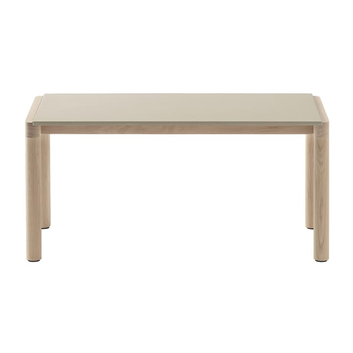 Couple 1 Plain mesa de centro 40x84x40 cm, Sand-carvalho Muuto