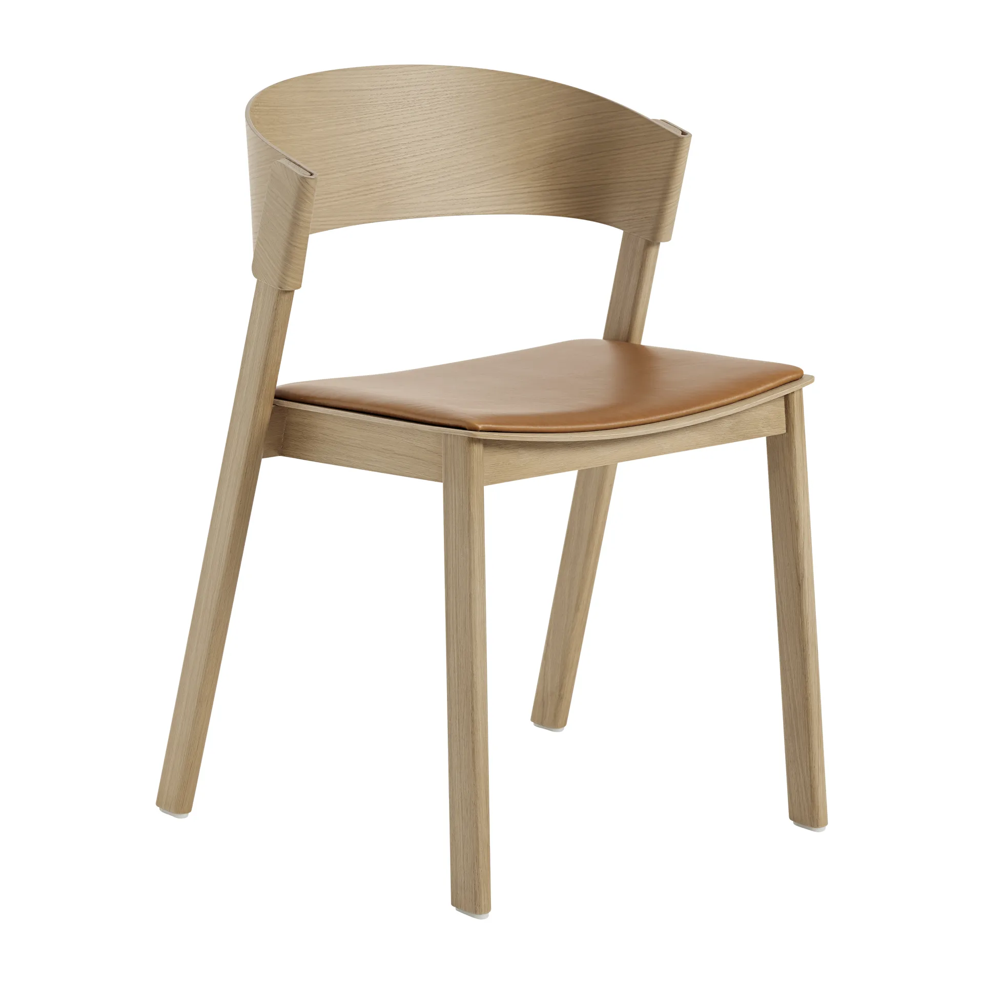 Cover Side Chair leather, Carvalho-conhaque Muuto