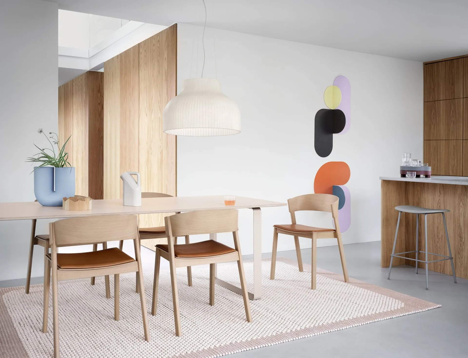 Cover Side Chair leather, Carvalho-conhaque Muuto