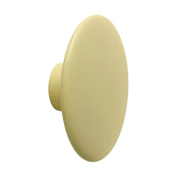 Dots Wood gancho de parede - Amarelo-bege, Ø13 cm - Muuto
