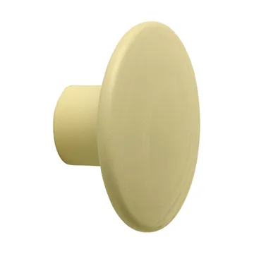 Dots Wood gancho de parede - Amarelo-bege, Ø6,5 cm - Muuto