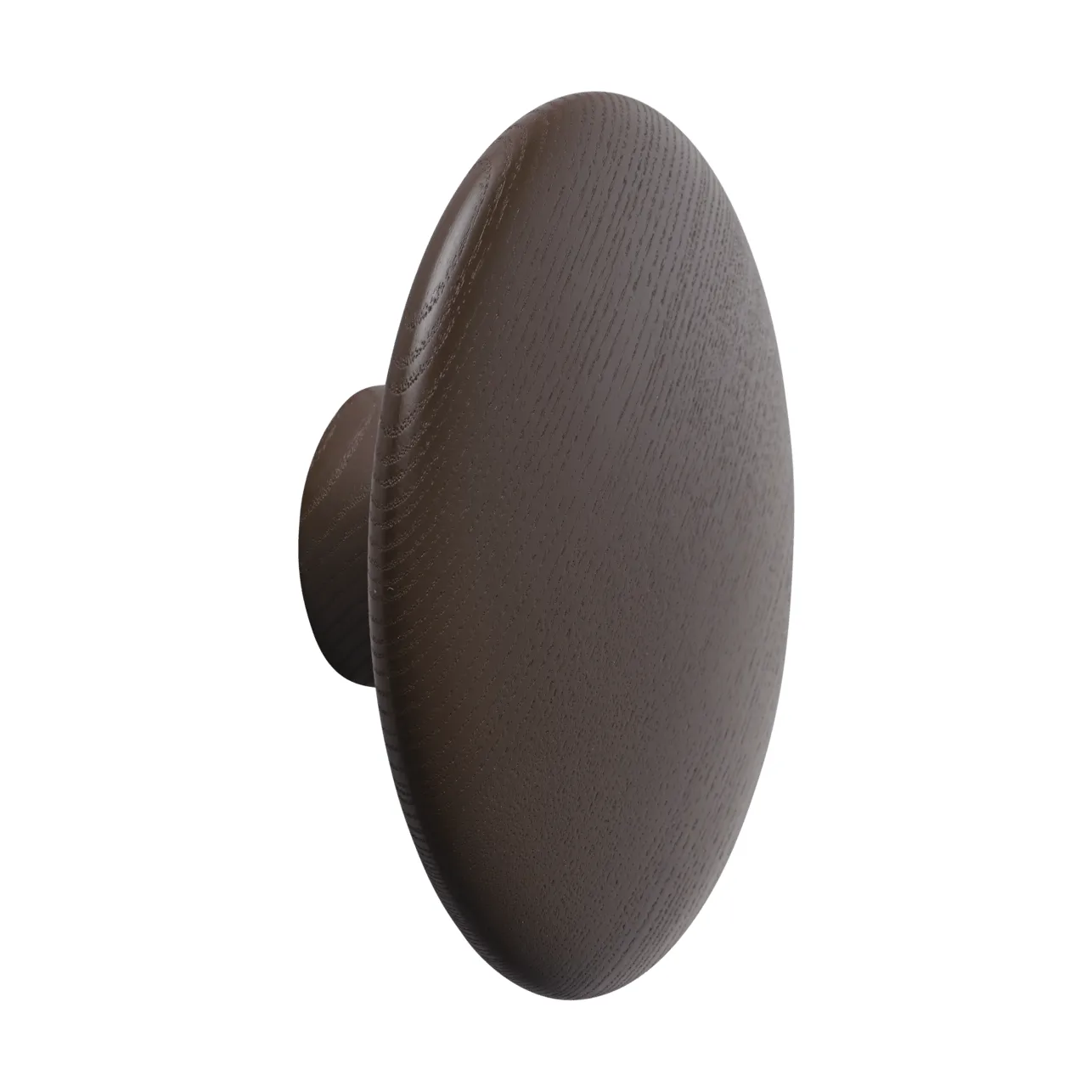 Dots Wood gancho de parede, Castanho-avermelhado, Ø13 cm Muuto
