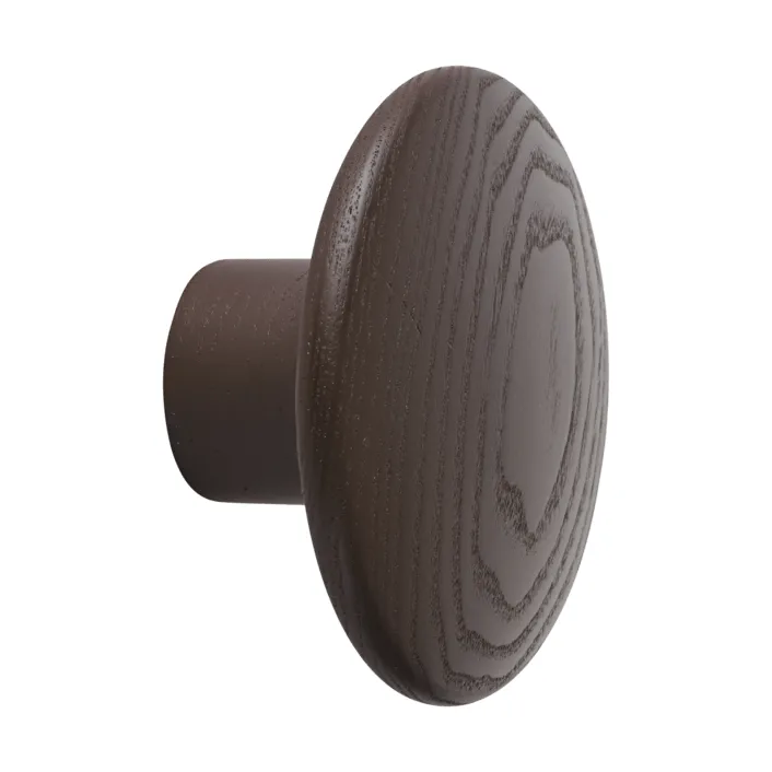 Dots Wood gancho de parede - Castanho-avermelhado, Ø6,5 cm - Muuto
