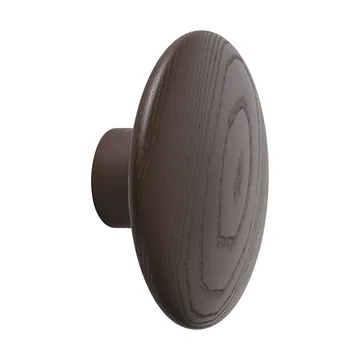 Dots Wood gancho de parede - Castanho-vermelho, Ø9 cm - Muuto