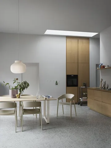 Dots Wood gancho de parede - Light olive, Ø13 cm - Muuto