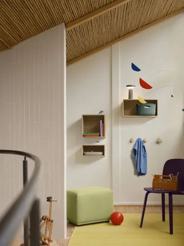Dots Wood gancho de parede - Light olive, Ø6,5 cm - Muuto