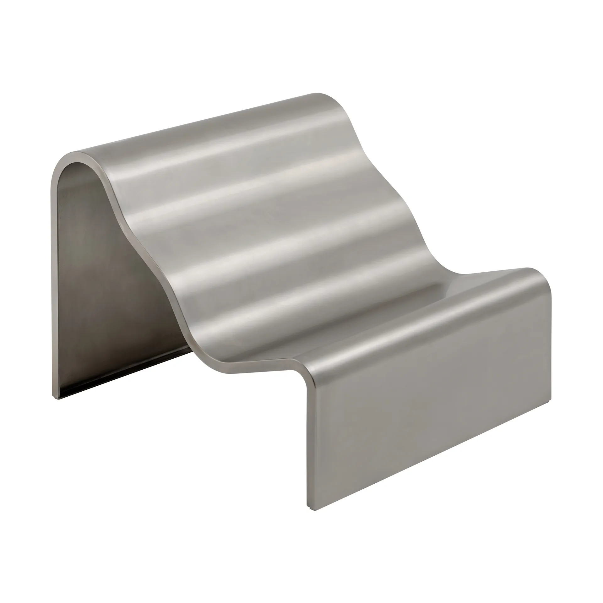 Dream View banco, Aço escovado, 100 cm Muuto