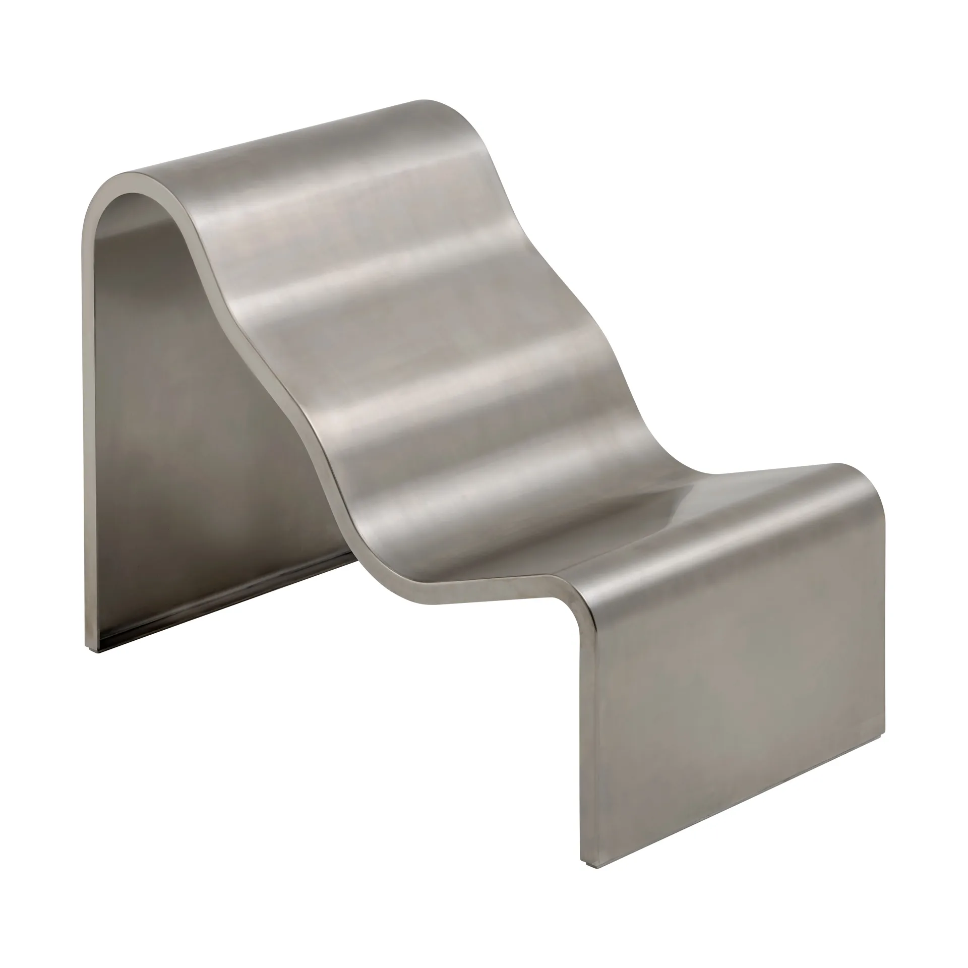 Dream View banco, Aço escovado, 60 cm Muuto