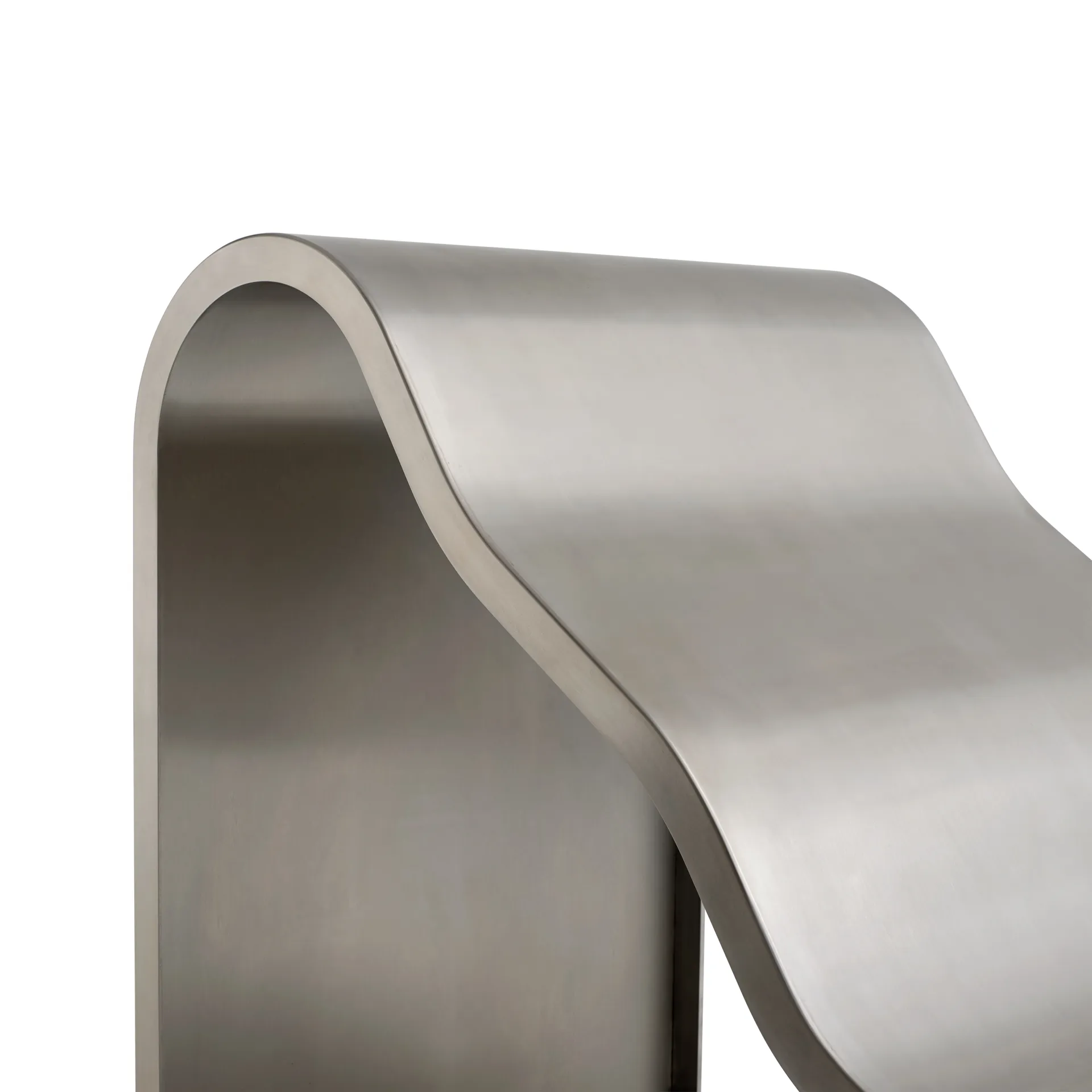 Dream View banco, Aço escovado, 60 cm Muuto