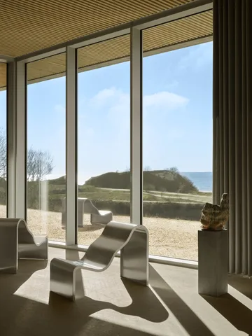 Dream View banco - Aço escovado, 60 cm - Muuto