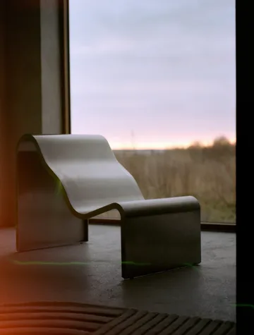 Dream View banco - Aço escovado, 60 cm - Muuto