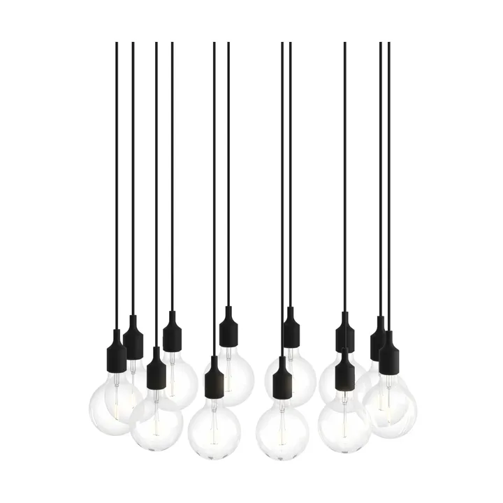 E27 Pendant Cluster 12 candeeiro pendente - Black - Muuto