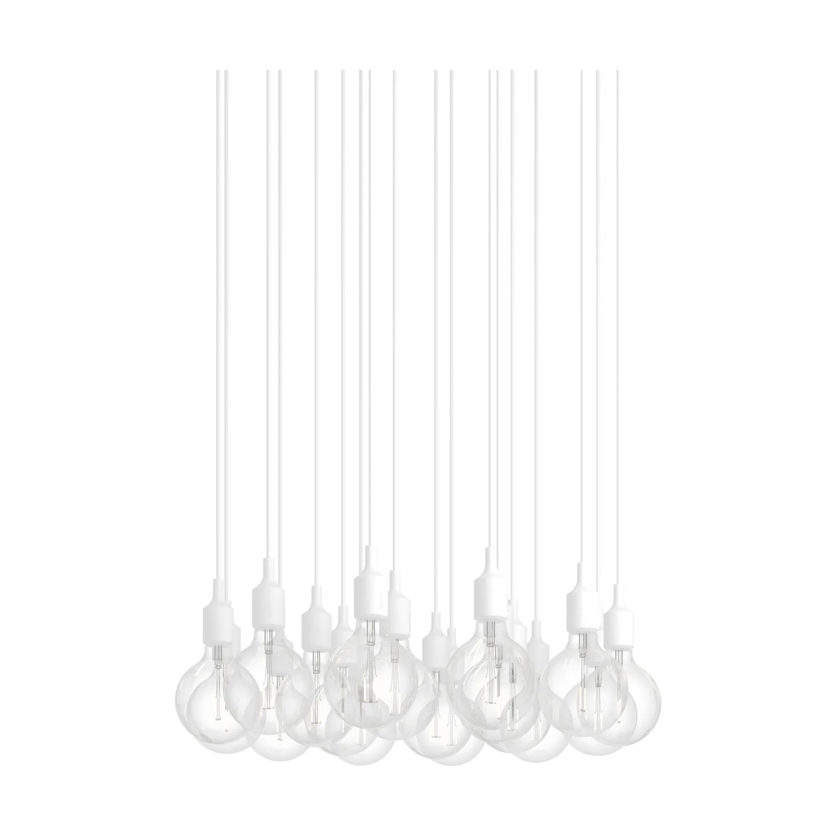 E27 Pendant Cluster 18 candeeiro pendente, Branco Muuto