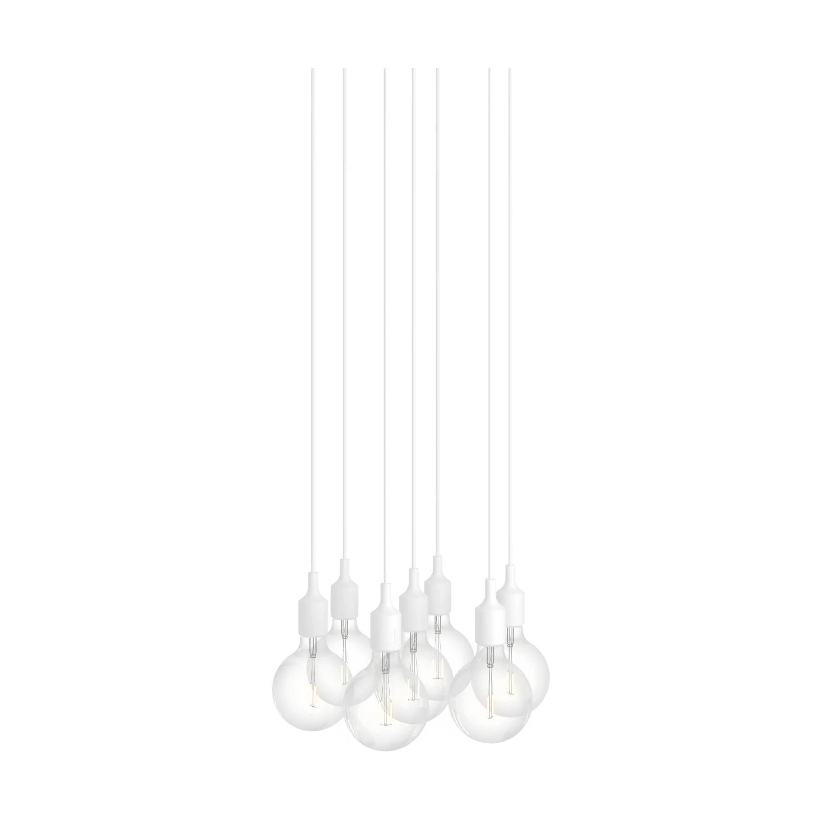 E27 Pendant Cluster 7 candeeiro pendente, Branco Muuto