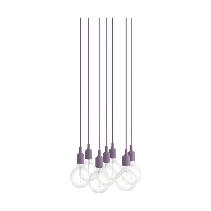 E27 Pendant Cluster 7 candeeiro pendente - Dusty lilac - Muuto