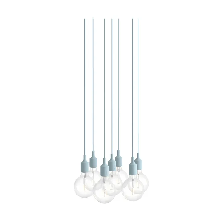E27 Pendant Cluster 7 candeeiro pendente - Light blue - Muuto