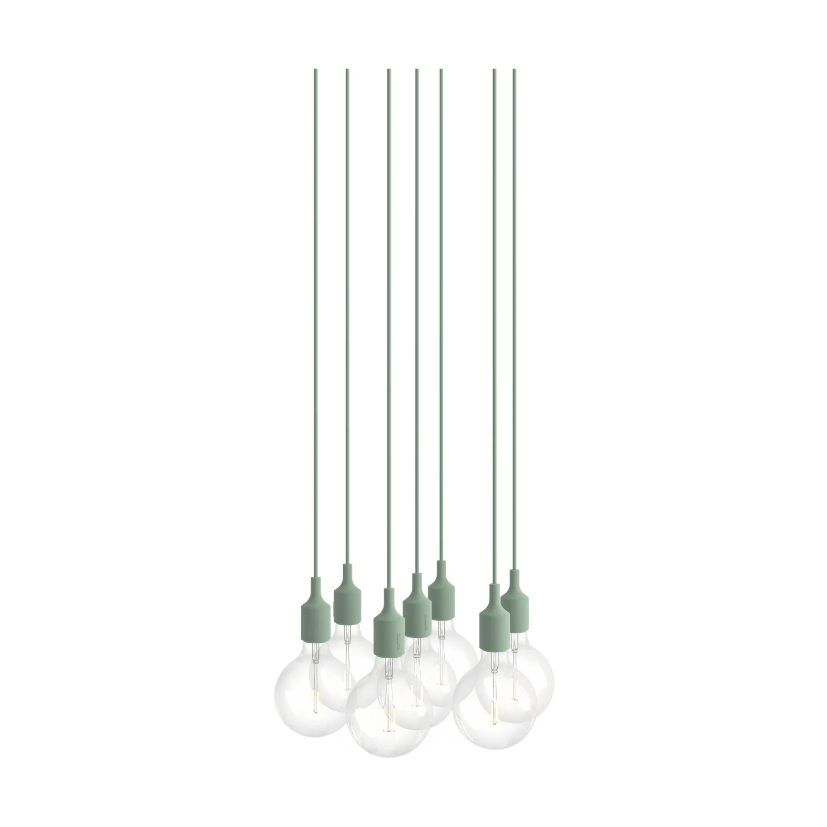 E27 Pendant Cluster 7 candeeiro pendente, Light green Muuto