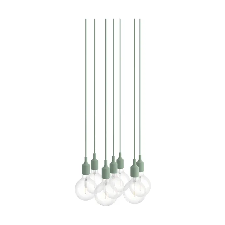 E27 Pendant Cluster 7 candeeiro pendente - Light green - Muuto