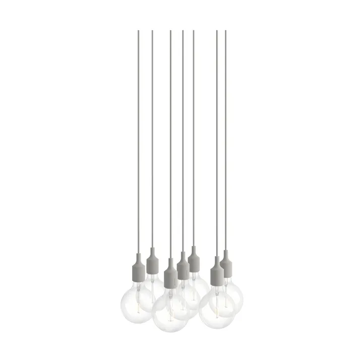 E27 Pendant Cluster 7 candeeiro pendente - Light grey - Muuto