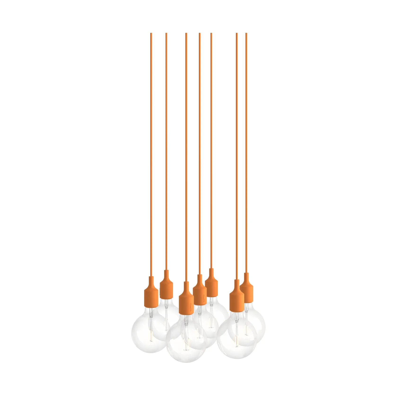 E27 Pendant Cluster 7 candeeiro pendente, Light orange Muuto