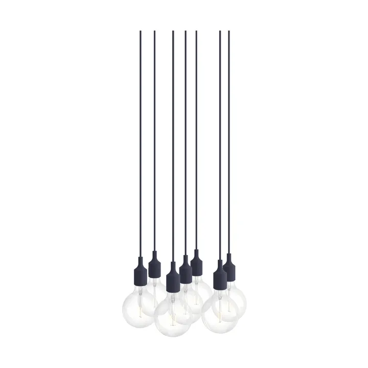 E27 Pendant Cluster 7 candeeiro pendente - Midnight blue - Muuto
