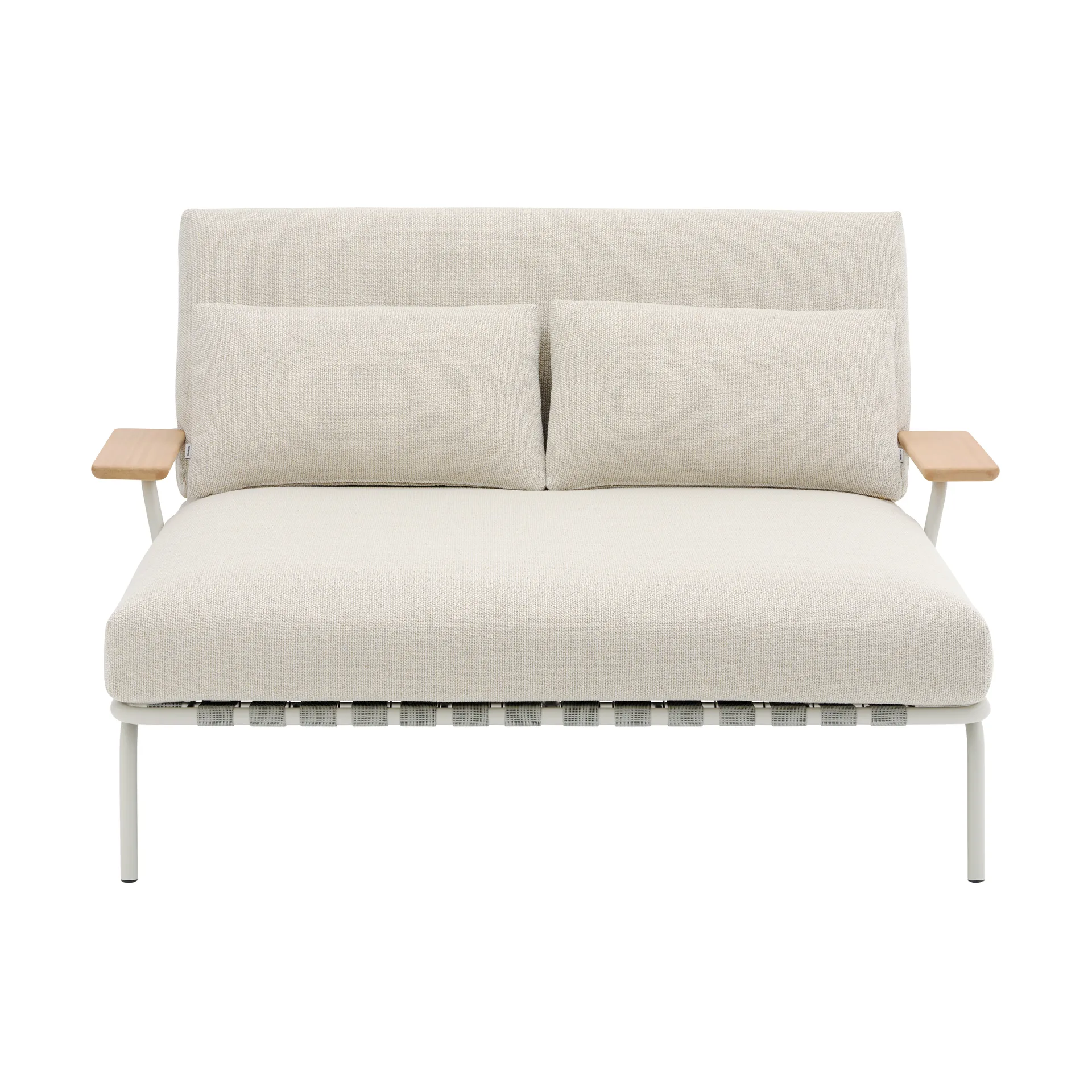 Espreguiçadeira Settle, Laze 1-grey, com apoio de braços Muuto