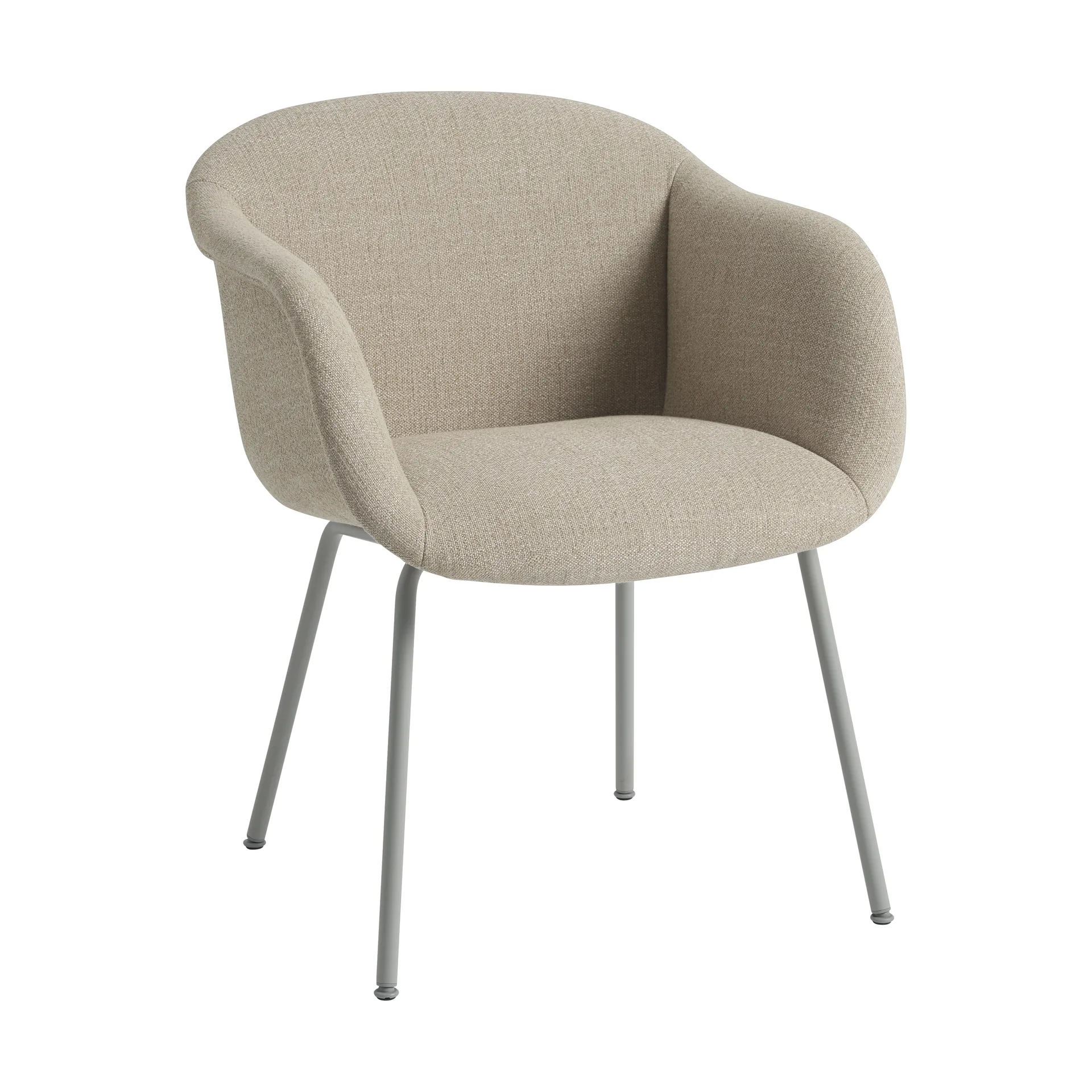 Fiber Soft Armchair base tubular, Ecriture 240/Grey Muuto