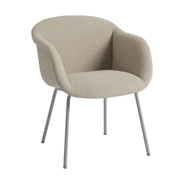 Fiber Soft Armchair base tubular - Ecriture 240/Grey - Muuto