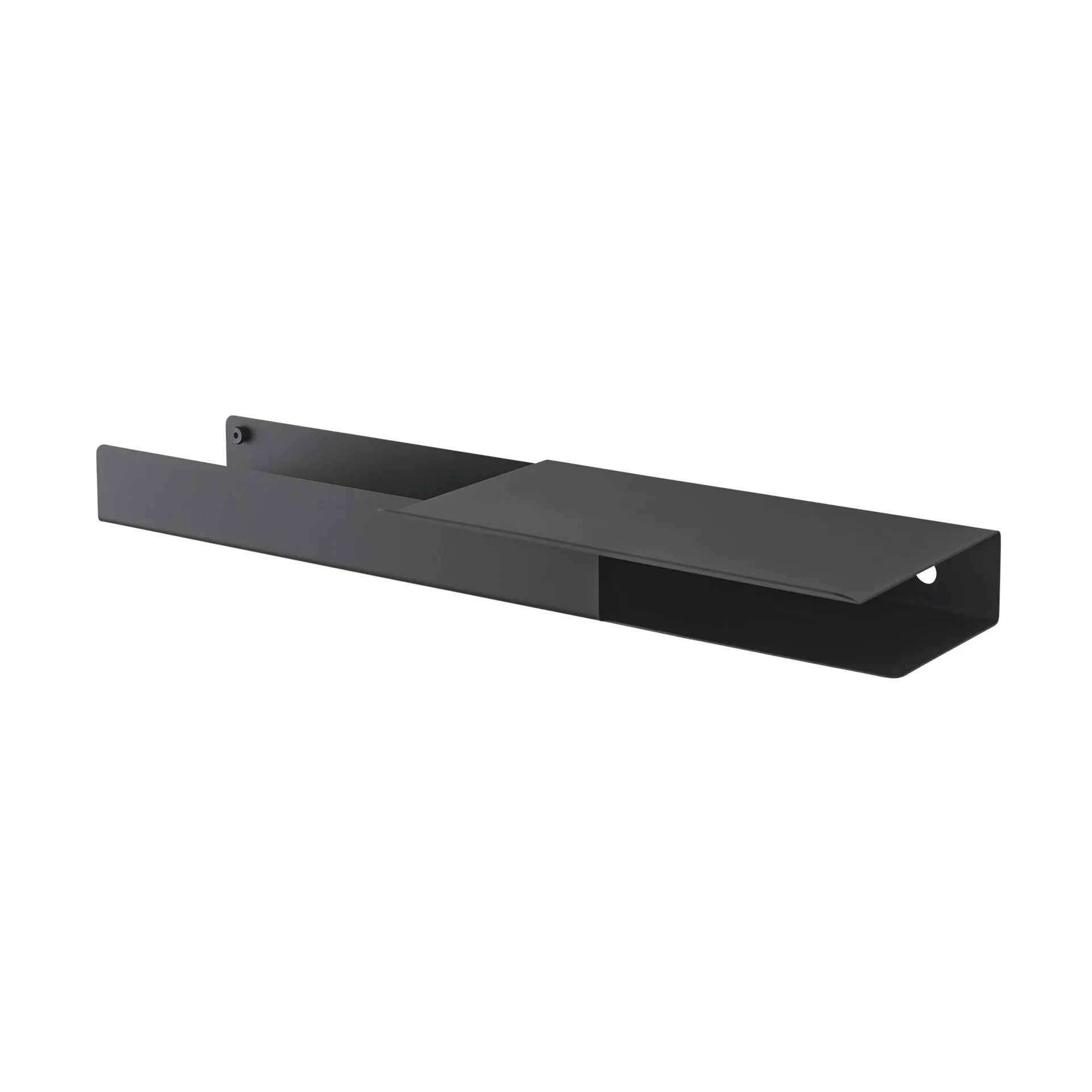 Folded prateleira plataforma 62x5.4 cm, Preto Muuto