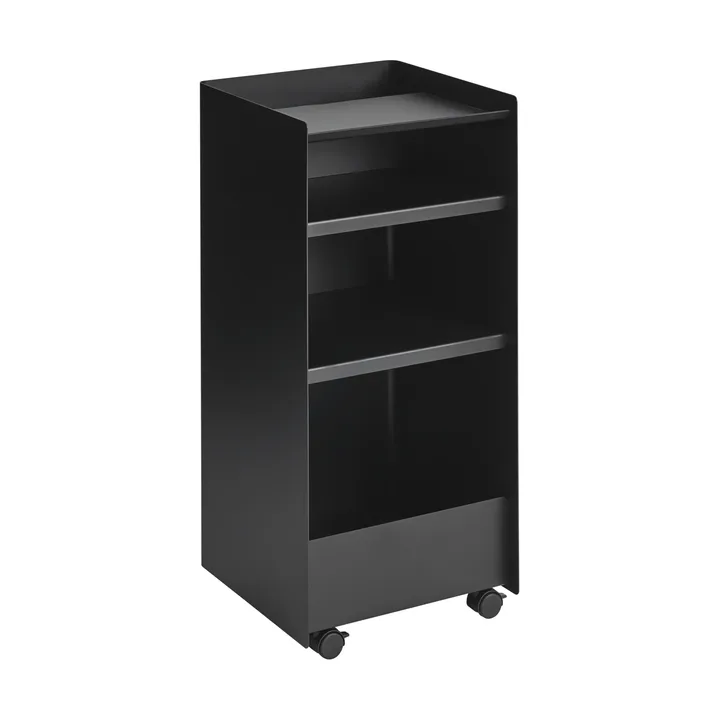 Folded Trolley carrinho aberto - Black, 37,4x38,7x37,2 cm - Muuto