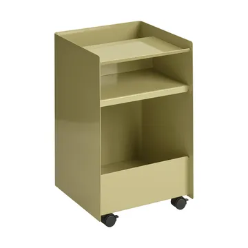 Folded Trolley carrinho aberto - Dark beige green 37,4x61,5x37,2 cm - Muuto