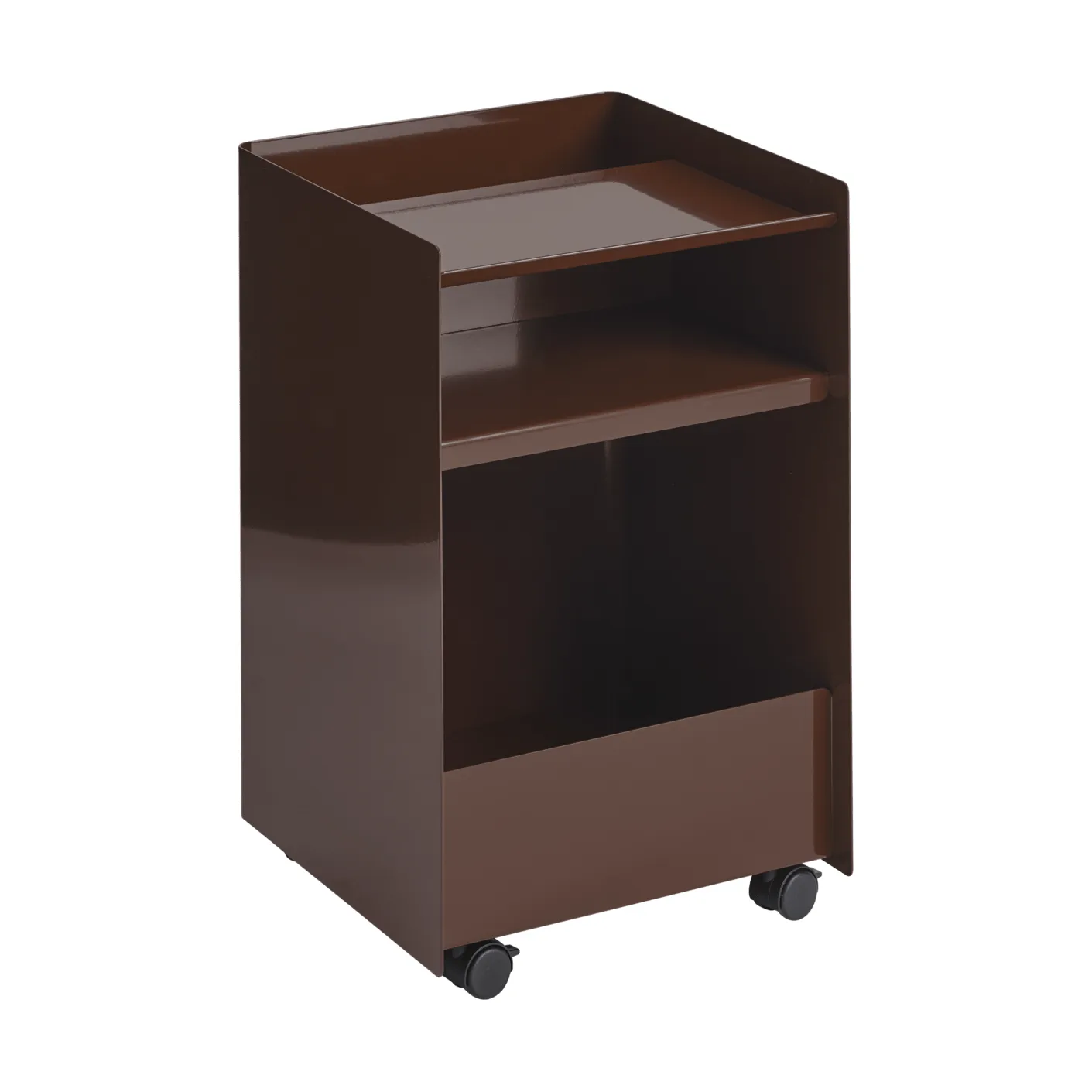 Folded Trolley carrinho aberto, Vermelho escuro 37,4x61,5x37,2 cm Muuto
