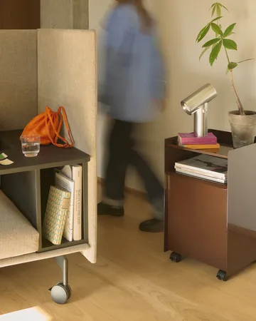 Folded Trolley carrinho com armário - Black - Muuto