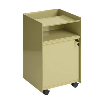 Folded Trolley carrinho com armário - Dark beige green - Muuto