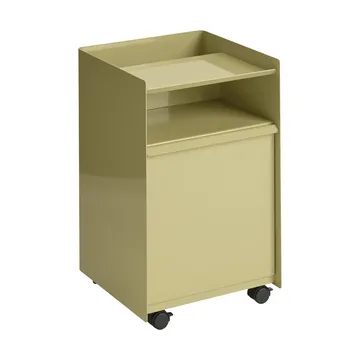 Folded Trolley carrinho com gaveta - Dark beige green - Muuto