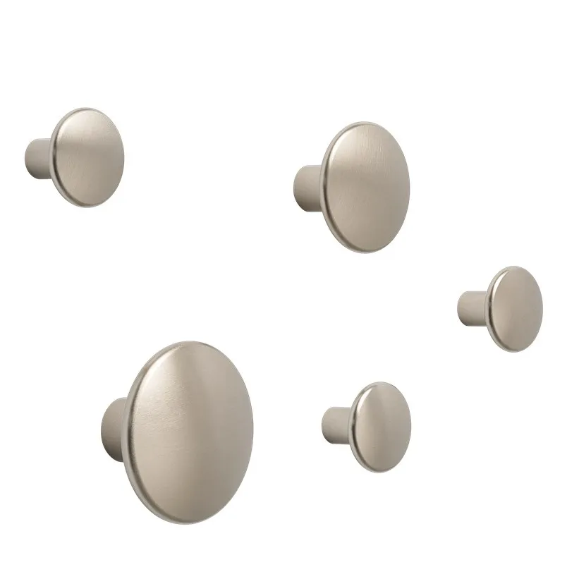 Gancho para roupa de metal The Dots, 5 cm, taupe Muuto