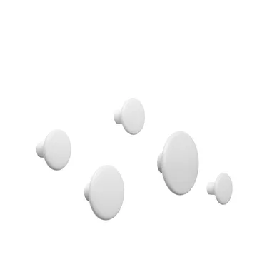 Ganchos para roupa The Dots, 5 un. - Creamy white - Muuto