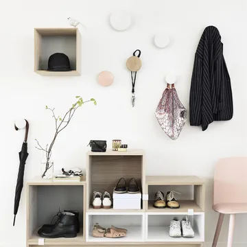 Ganchos para roupa The Dots, 5 un. - Creamy white - Muuto