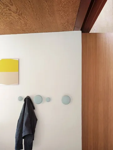 Ganchos para roupa The Dots, 5 un. - freixo tingido de preto - Muuto