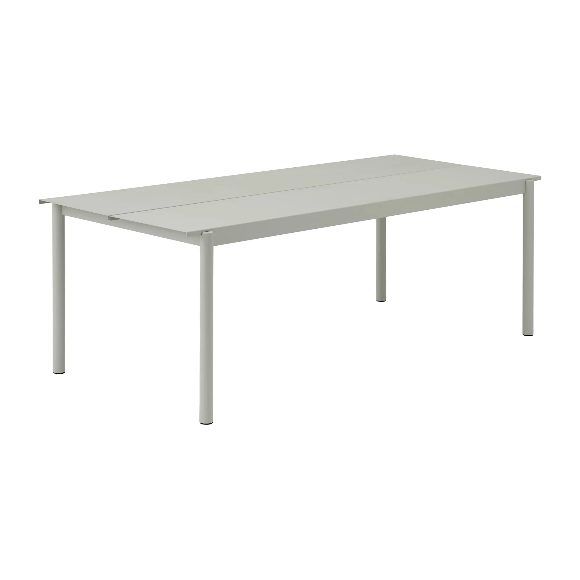 Linear mesa de aço 220x90 cm, Cinza (RAL 7044) Muuto