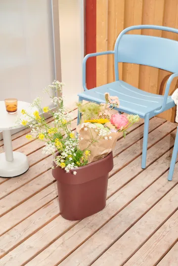 Linear Steel poltrona lounge - Azul pálido - Muuto